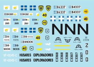 スターデカール 35-C1016 1/35 AMX-30 B・B2 ボスニア, ギリシャ, キプロス,チリ, サウジ