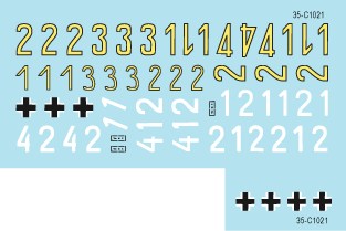 スターデカール 35-C1021 1/35 武装親衛隊のパンサー #2-第9SS装甲師団 ホーエンシュタウフェン, フランス・ベルギー パンサーA・G型
