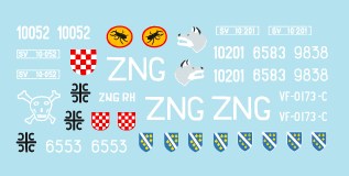 スターデカール 35-C1029 1/35 バルカン諸国 ZSU-57-2自走対空砲 JNA, クロアチア,セルビア, ボスニア・ヘルツェゴビナ, スロベニア