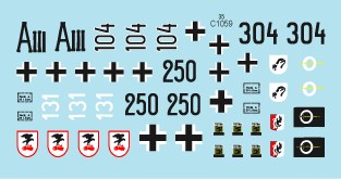 スターデカール 35-C1059 1/35 突撃砲#8 III号突撃砲 G型, 東部戦線1943-45