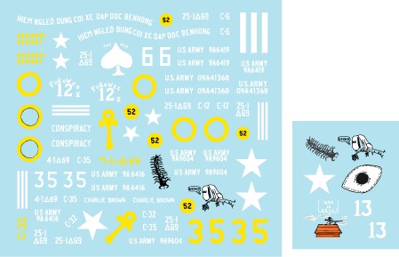 スターデカール 35-C1076 1/35 M48A3 パットン 第69戦車連隊 イン ベトナム