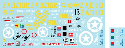 スターデカール 35-C1077 1/35 自由ポーランド第2機甲旅団 インイタリア 1943-45