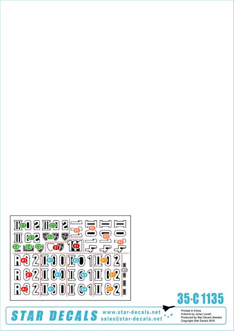 スターデカール 35-C1135 1/35 ドイツ SSヴィーキング師団 #2 指揮車両 パンサー,IV号戦車,Sd.kfz.251