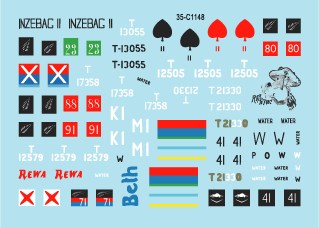 スターデカール 35-C1148 1/35 アンザック軍 #2 オーストラリア&ニュージーランド軍 イン 中東,アフリカ ユニバーサルキャリア,スカウトカー