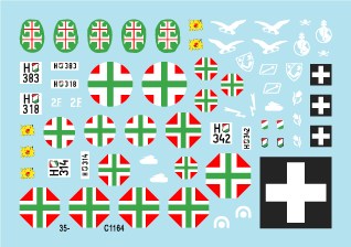 スターデカール 35-C1164 1/35 枢軸軍に参加した東ヨーロッパの戦車＃3 第二大戦に於けるハンガリーの戦車