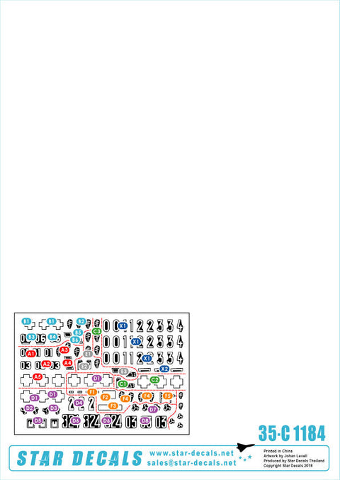 スターデカール 35-C1184 1/35 WWII ドイツ ブラウ作戦とスターリングラード #2 II号戦車F型、III号戦車H,J,L型、IV号戦車F2型他