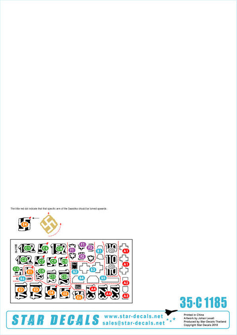 スターデカール 35-C1185 1/35 WWII ドイツ ベルリン攻防戦 #4 ハノマークD型カノーネンワーゲン、III号突撃G型他