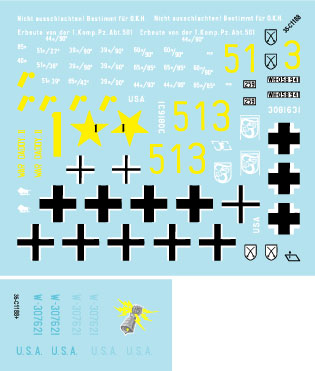 スターデカール 35-C1188 1/35 WWII ドイツ ドイツ軍のM4シャーマン/ドイツ軍に鹵獲され再就役したシャーマン M4、M4A1、M4A3(W)
