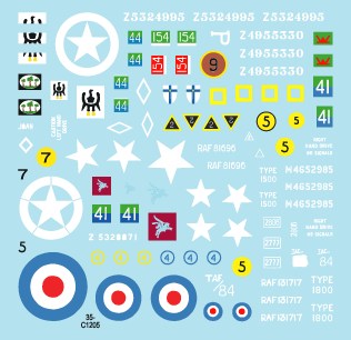 スターデカール 35-C1205 1/35 WWII イギリス陸軍 イギリス陸軍の装甲車＃2 北西ヨーロッパに於けるM3A1ホワイトスカウトカーとハンバー LRC MkIII