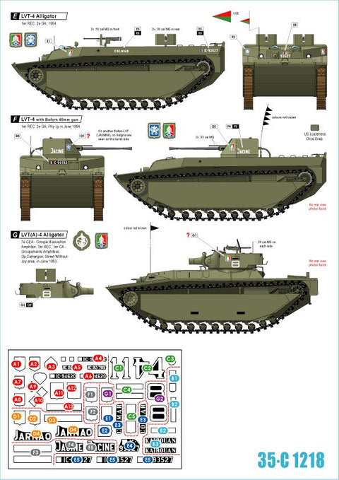スターデカール 35-C1218 1/35 仏 ベトナム戦争 第一次インドシナ戦争でのフランス極東遠征軍 ＃3