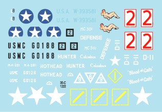 スターデカール 35-C1222 1/35 WWII アメリカ 太平洋戦線に於けるアメリカ海兵隊所属のM3&M3A1とM5A1スチュアート