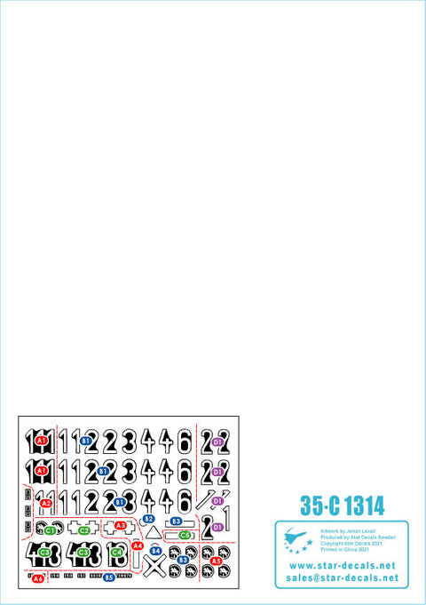 スターデカール 35-C1314 1/35 グレイハウンド＃3 第24戦車連隊のパンサー戦車