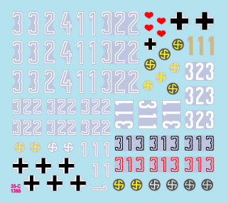 スターデカール 35-C1385 1/35 WWII ドイツ ヴィーキング師団＃6 IV号戦車F型/F2型/G型 コーカサス1942-43年