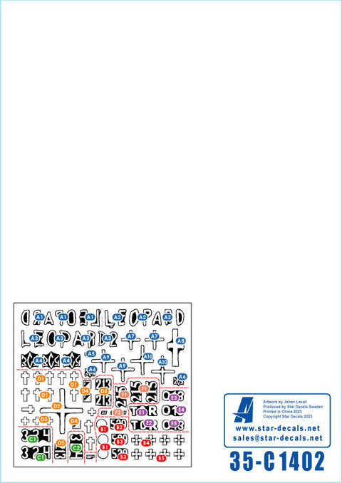 スターデカール 35-C1402 1/35 ウクライナ軍の旧型戦闘車輌 T-62M・BTR-60BP・BMP-1