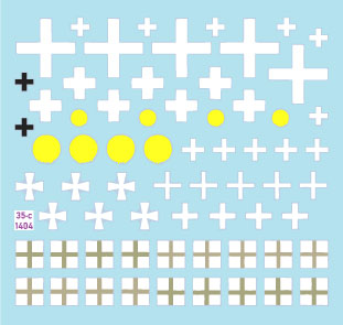 スターデカール 35-C1404 1/35 ウクライナの戦争＃15 ウクライナ軍車輌の汎用国籍マーキング(2)