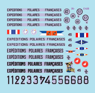スターデカール 35-C1420 1/35 M29C ウィーゼル - E.P.F. Les Expeditions Polaires Francaises - フランスの極地探検