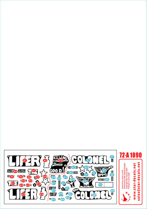 スターデカール 72-A1090 1/72 ベトナム戦争 ベトナム ガントラック インスタントガントラック M54 5トントラック＆M113装甲兵員輸送車 ザリフター＆ザコロネル