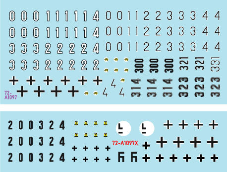 スターデカール 72-A1097 1/72 ドイツ タイガーI 第503重戦車大隊＃1 1943 極初期型 初期型 中期型