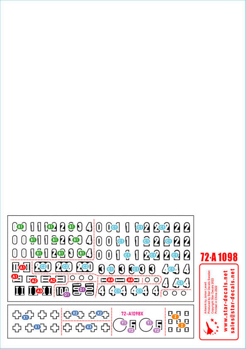 スターデカール 72-A1098 1/72 WWII ドイツタイガーI 第503重戦車大隊＃2 1942-43 極初期型 初期型 中期型