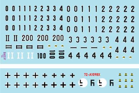 スターデカール 72-A1098 1/72 WWII ドイツタイガーI 第503重戦車大隊＃2 1942-43 極初期型 初期型 中期型
