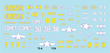 スターデカール 72-A1124 1/72 WWII アメリカ 太平洋戦線 硫黄島の戦い アメリカ海兵隊 M4A2 シャーマン戦車, M4A2/M4A3 火炎放射型