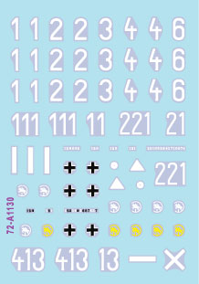 スターデカール 72-A1130 1/72 グレイハウンド師団 # 2. 第24戦車連隊のパンサー戦車