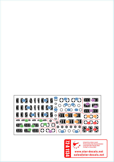 スターデカール 72-A1134 1/72 WWII ドイツ ヴィーキング師団＃6 IV号戦車F型/F2型/G型 コーカサス1942-43年