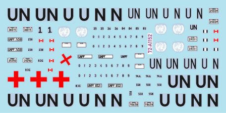 スターデカール 72-A1152 1/72 バルカン半島の平和維持軍＃2 ボスニアのカナダ軍M113派生車輌