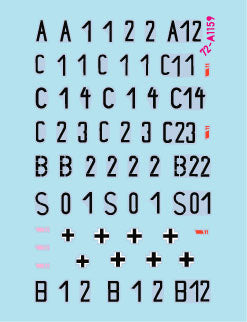 スターデカール 72-A1159 1/72 グロースドイッチュラントのタイガー 1943-44 年 タイガー I 初期・中期・後期生産型