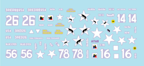 スターデカール 72-A1168 1/72 アメリカ第6機甲師団第2突撃戦車M4 105mm・M4A3E2ジャンボ