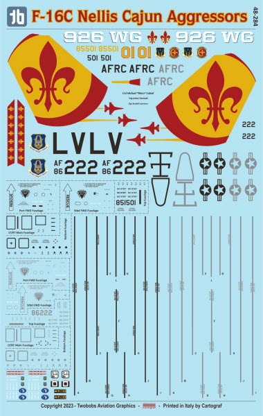 トゥーボブス 48-284 1/48 F-16C ネリス ケイジャン アグレッサー