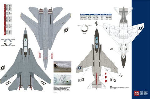 トゥーボブス 48-285 1/48 F-4N/F-14 VF-201 ローンスターハンター