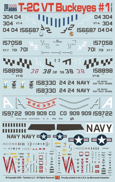 トゥーボブス 72-088 1/72 アメリカ海軍訓練飛行隊 パート1 T-2C