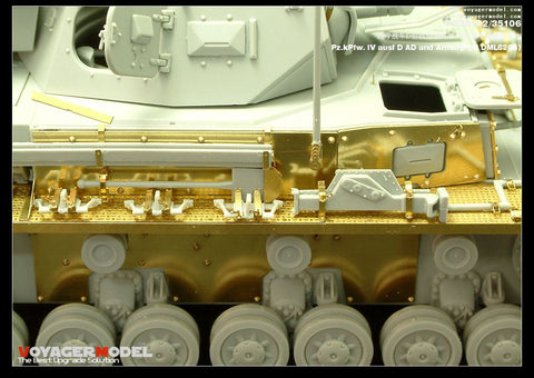 ボイジャーモデル PE35102 1/35 WWIIドイツ IV号戦車D型 エッチングセット(ドラゴン6265用)