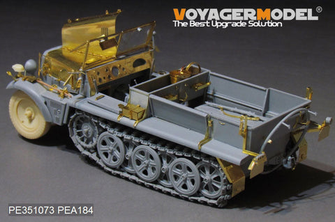 ボイジャーモデル PE351073 1/35 WWII ドイツ陸軍 Sd.Kfz.10 B型 ハーフトラック 初期型（ドラゴン 6731用)