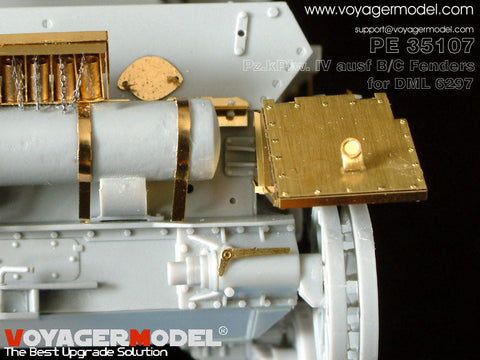 ボイジャーモデル PE35107 1/35 Ⅳ号戦車B/C型 エッチングセット(ドラゴン6297用)