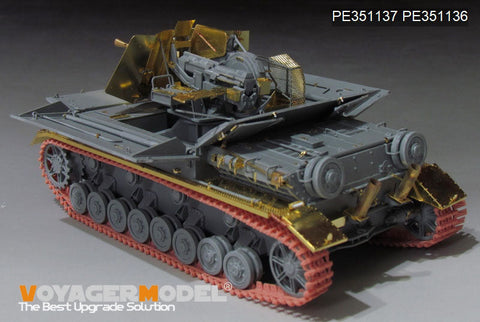 ボイジャーモデル 1/35 PE351137A WWII ドイツ Sd.Kfz.161/3 37mm Flak IV号対空自走砲(Sf) "メーベルワーゲン" (BORDER BT-007)