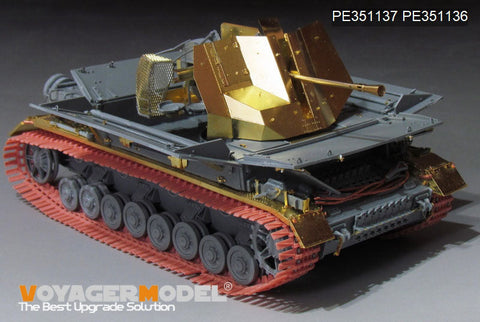 ボイジャーモデル 1/35 PE351137A WWII ドイツ Sd.Kfz.161/3 37mm Flak IV号対空自走砲(Sf) "メーベルワーゲン" (BORDER BT-007)