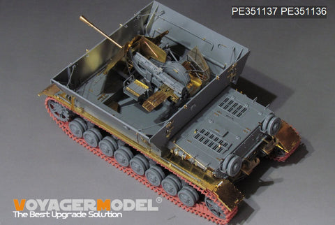ボイジャーモデル 1/35 PE351137A WWII ドイツ Sd.Kfz.161/3 37mm Flak IV号対空自走砲(Sf) "メーベルワーゲン" (BORDER BT-007)
