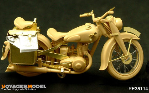 ボイジャーモデル PE35114 1/35 DKW NZ350 オートバイ エッチングセット(タミヤ35241用)