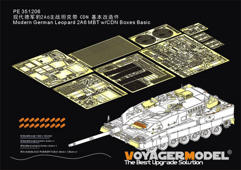 ボイジャーモデル 1/35 PE351206 現用ドイツ レオパルト2A6 主力戦車 CDNボックス付 ベーシック(RFM 5076)