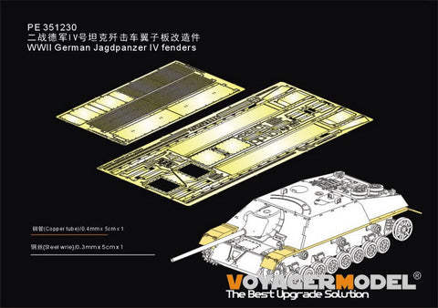 WWII German Jagdpanzer IV fenders（For Border BT-016）