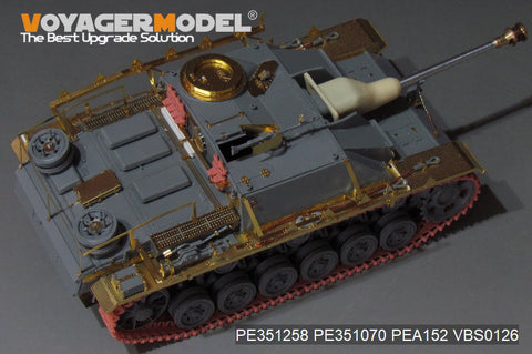 ボイジャーモデル PE351258  1/35 WWII ドイツ III号戦車 G型後期生産型 基本セット(ドラゴン用)