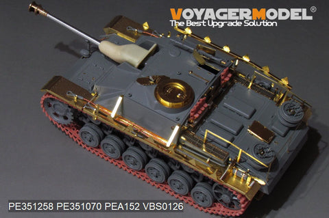 ボイジャーモデル PE351258  1/35 WWII ドイツ III号戦車 G型後期生産型 基本セット(ドラゴン用)