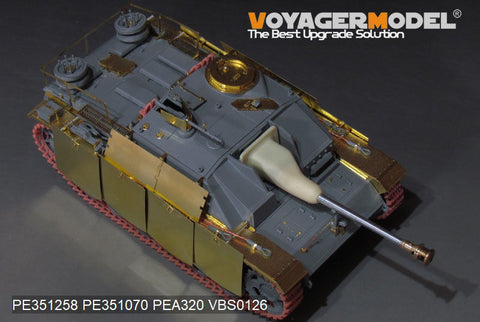 ボイジャーモデル PE351258  1/35 WWII ドイツ III号戦車 G型後期生産型 基本セット(ドラゴン用)