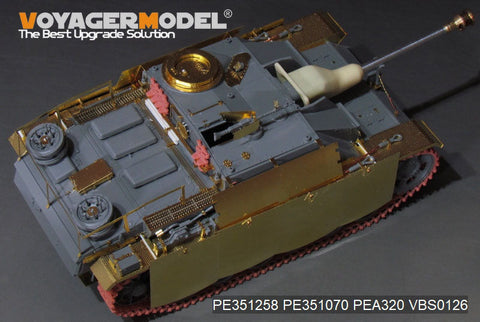 ボイジャーモデル PE351258  1/35 WWII ドイツ III号戦車 G型後期生産型 基本セット(ドラゴン用)