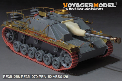 ボイジャーモデル PE351258  1/35 WWII ドイツ III号戦車 G型後期生産型 基本セット(ドラゴン用)