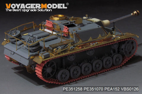 ボイジャーモデル PE351258  1/35 WWII ドイツ III号戦車 G型後期生産型 基本セット(ドラゴン用)