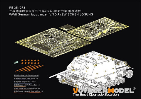 VoyagerModel PE351273 1/35 WWII German Jagdpanzer IV/70(A) ZWISCHEN LOSUNG（Border BT-026 BT-028）
