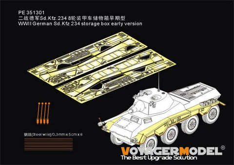 VoyagerModel PE351301 1/35 WWII German Sd.Kfz 234 storage box early version(RMF 5110)